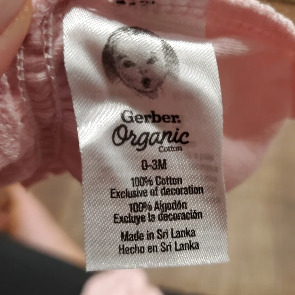 Gerber 4 Organic Cotton Baby Girl Mitts Mittens Pink Polka Dots Bunny Rabbits